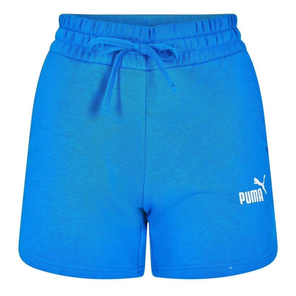 Puma Womens/Ladies Fleece Logo Shorts / Pebble Grey
